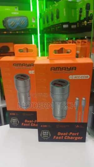 Amaya Acc-Cc08 Fast Charging Car Adapter