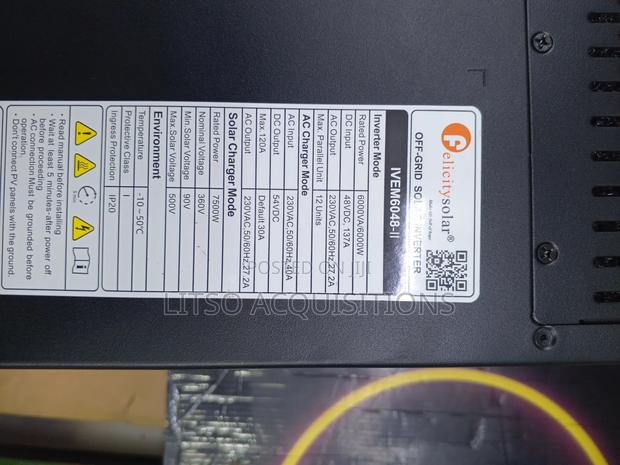 6kva 48v Hybrid Solar Inverter – Smart, Efficient Power Control - thumbnail 6