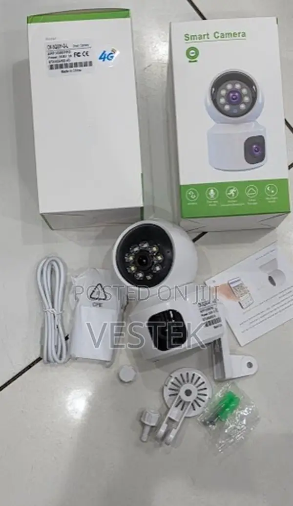 4mp 4g Dual Lens Indoor Camera Motion Detection Audio-Video Recording
