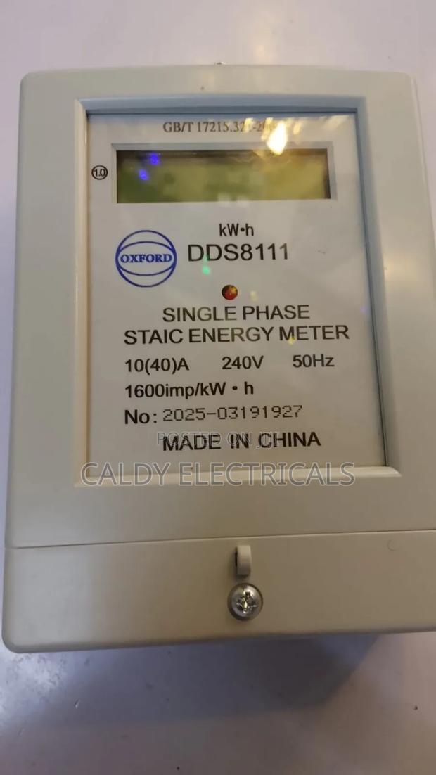 Oxford Dds8111 Single Phase Static Energy Digital Meter - main view