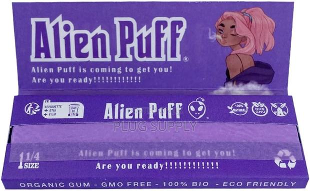 Alien Go 1 1/4 Size Purple Rolling Papers - thumbnail 4
