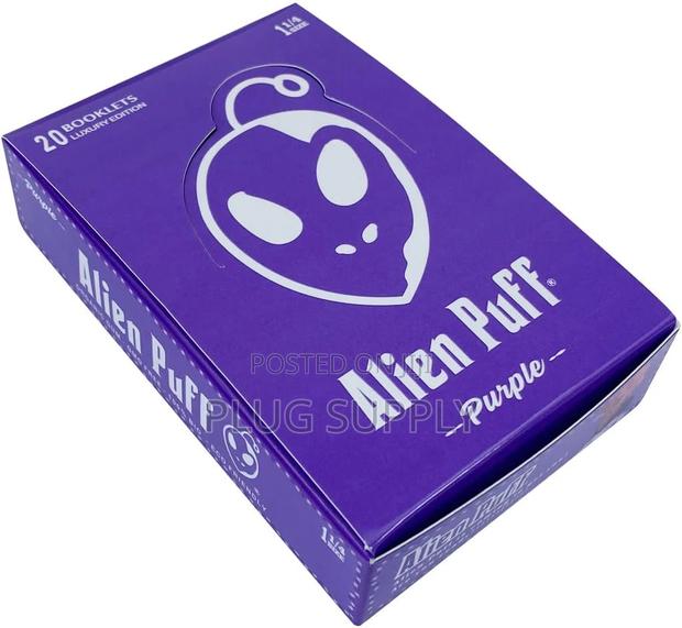 Alien Go 1 1/4 Size Purple Rolling Papers - thumbnail 5