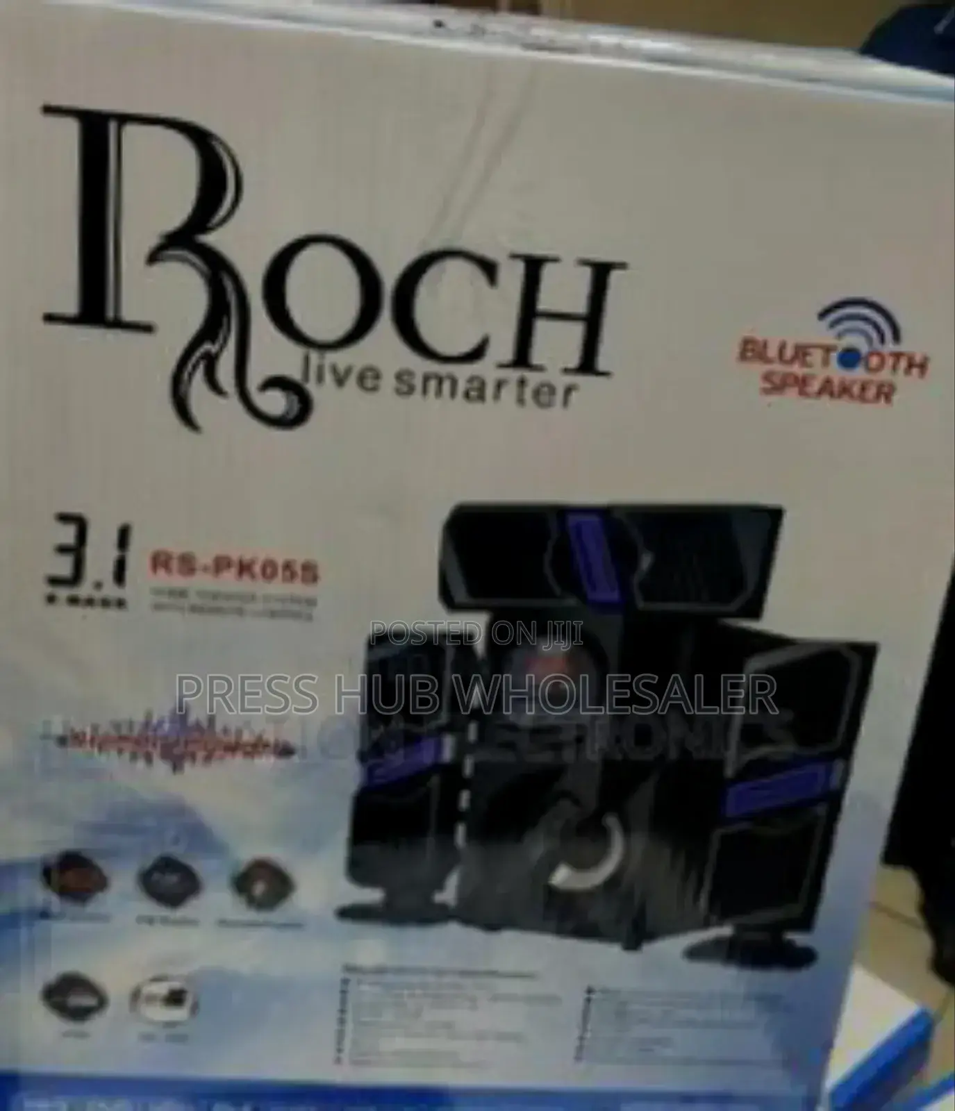 Roch Rs-Pk01s 3.1 Channel Home Theater Speaker System. 