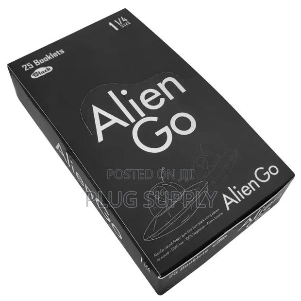 Alien Go 1 1/4 Size Black Rolling Papers - thumbnail 2