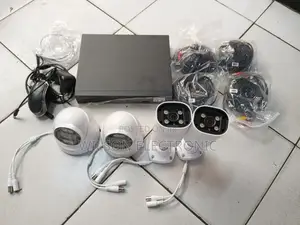 4 Channel CCTV Camera With Dvr. 4pc Camera