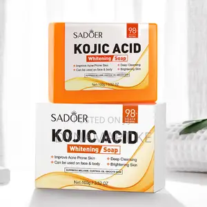 Sadoer Kojic Acid Whitening Soap With Niacinamide and Alpha-Arbutin