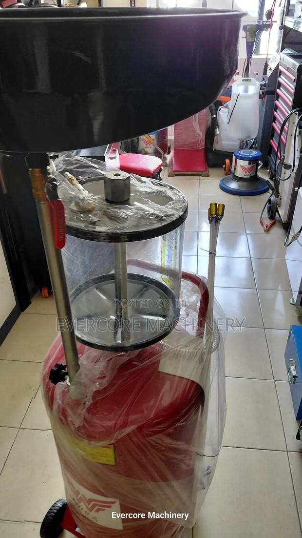 Heavy Duty 80l Pneumatic/Air Type Oil Drainer Machine With Glass. - thumbnail 2