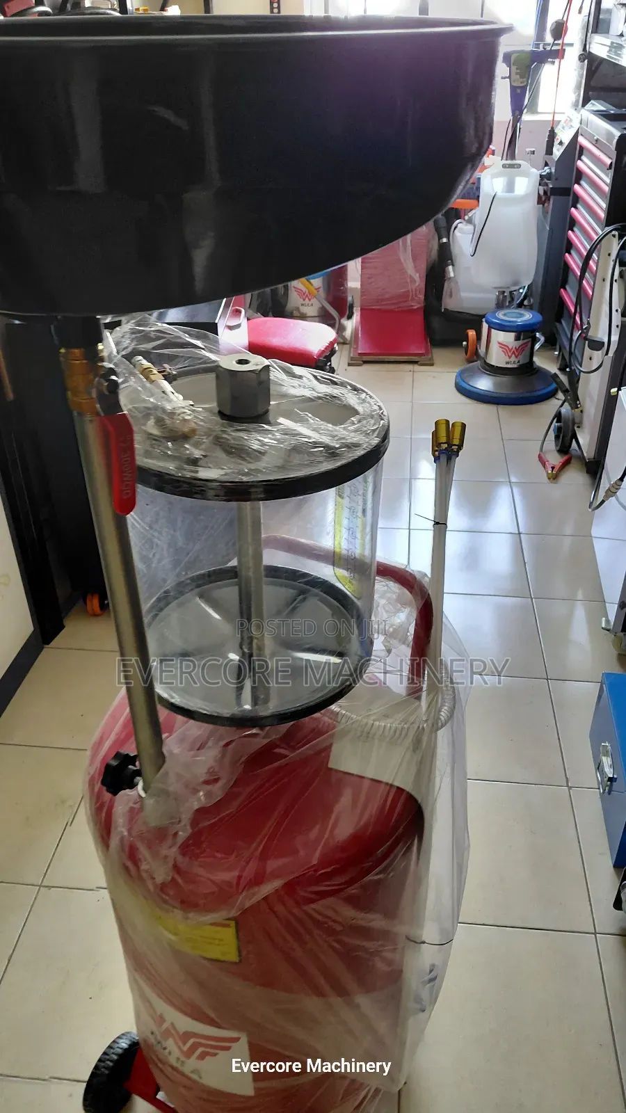 Heavy Duty 80l Pneumatic/Air Type Oil Drainer Machine With Glass.