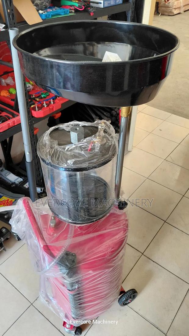 Heavy Duty 80l Pneumatic/Air Type Oil Drainer Machine With Glass. - thumbnail 3