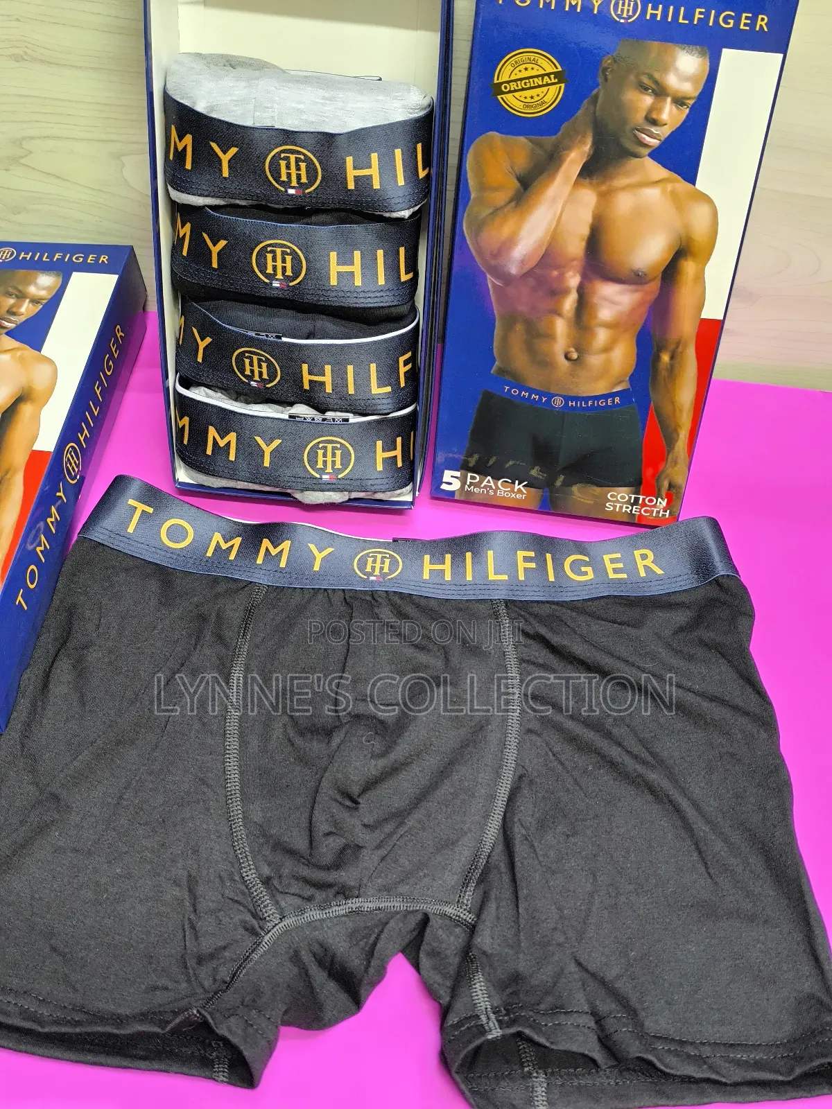 Tommy 5 Pack Cotton Boxers