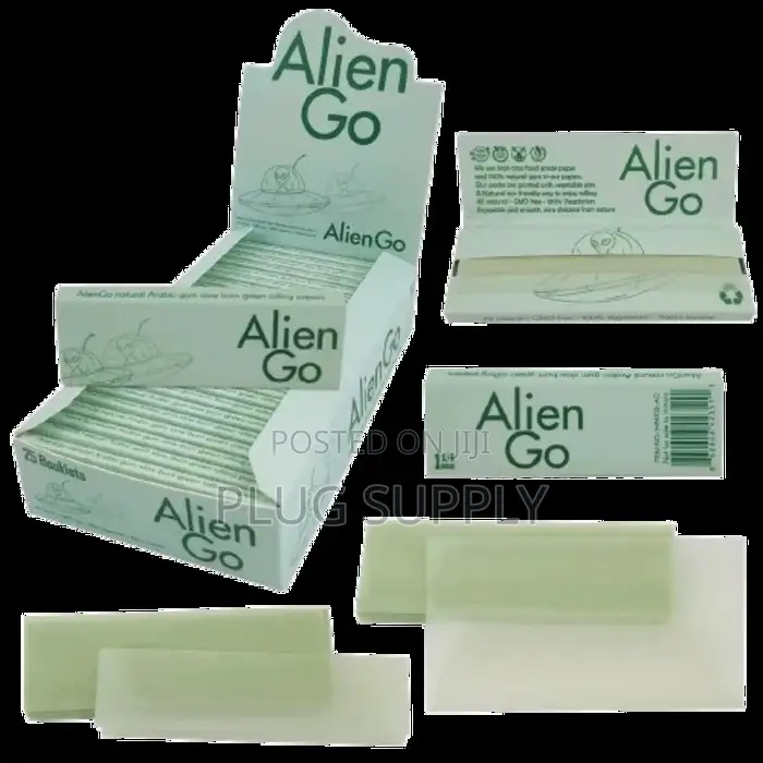 Alien Go 1 1/4 Size Green Rolling Papers