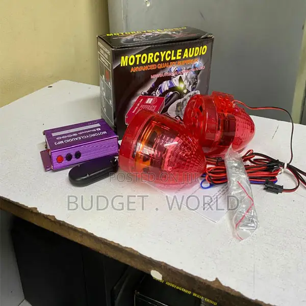 Motorbike Alarm With Led Signal Lights