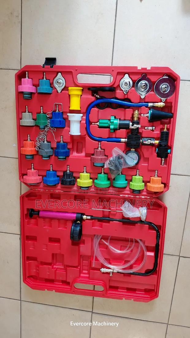 Heavy Duty Car Radiator Pressure Tester Kit Full Set.