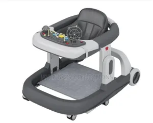 3-in-1 Height Adjustable Baby Walker With Anti-Rollover