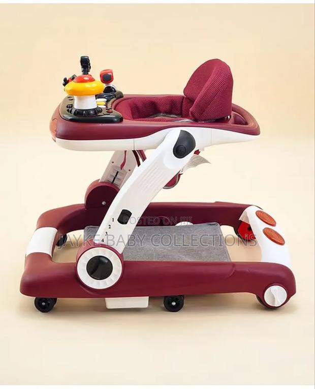 3-in-1 Height Adjustable Baby Walker With Anti-Rollover - thumbnail 5