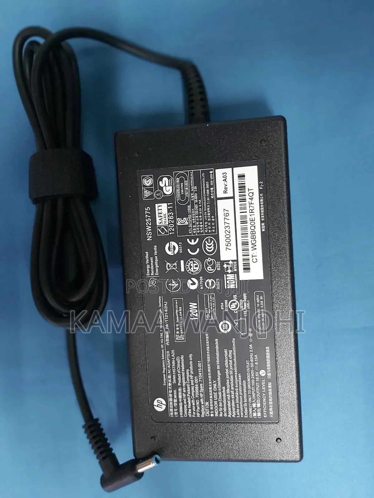 Hp Original Blue Pin Charger – 120w