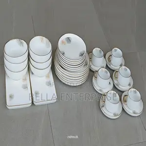 Elegant European Porcelain Dinner Set 32pcs