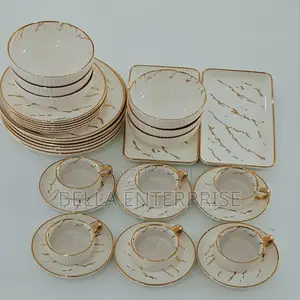 Elegant European Porcelain Dinner Set 32pcs