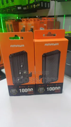 “Amaya 10000mah Power Bank Apb-P119 With Built-in Cables