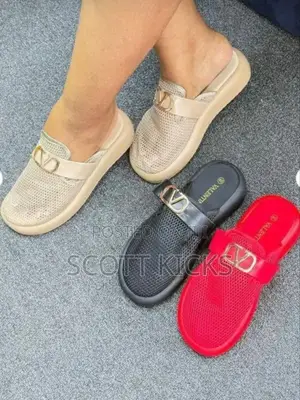 Mesh Flat Mules Ladies