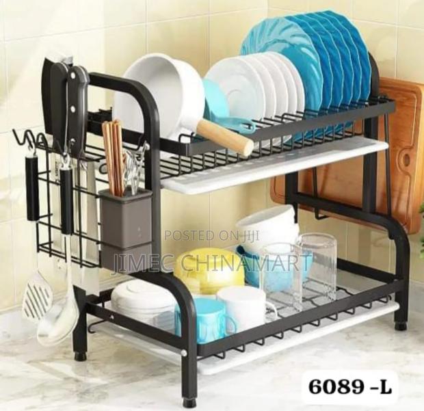 (Large 2-Tier Advanced Carbon Dish Rack