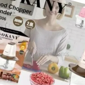 Sokany 2l Food Processor Chopper - Heavy Duty | Stainless Blades |