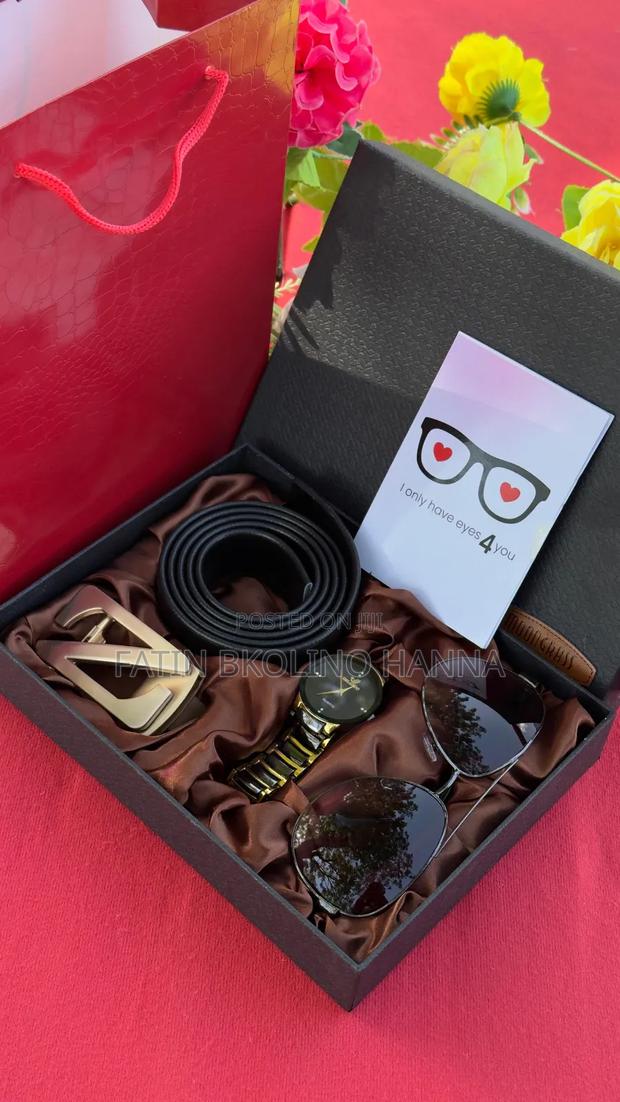 Valentine Men Gift Set(Watch,Belt ,Sunglass) - main view