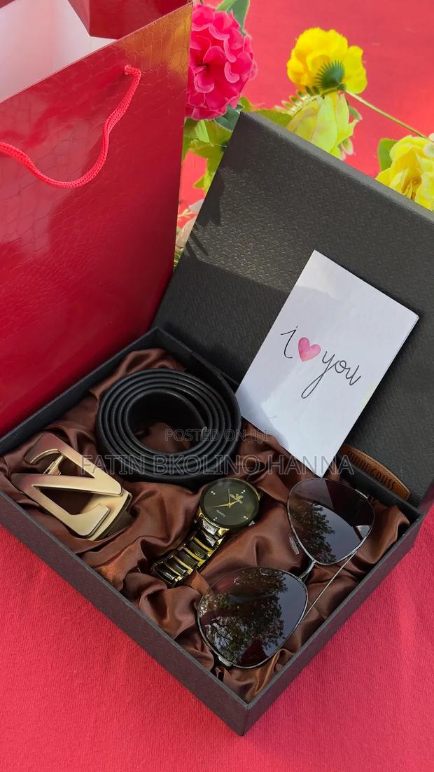 Valentine Men Gift Set(Watch,Belt ,Sunglass) - thumbnail 3