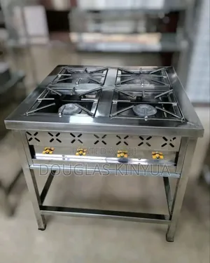 4burners (Stainless Steel Commercial High Pressure Gas Cooker);