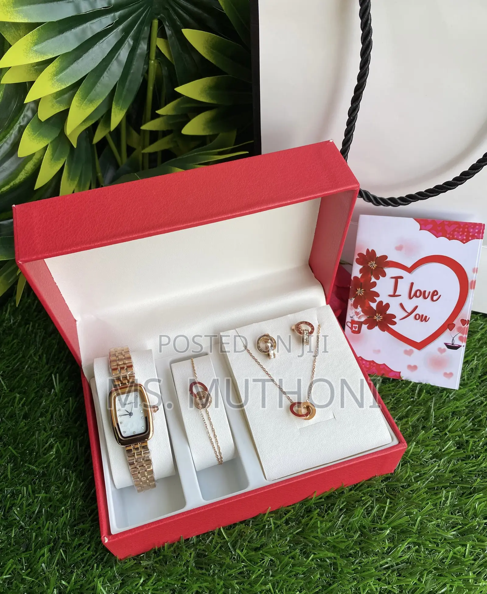 Wrist Watch Accessories Birthday Ladies 4in 1 Gift Set*
