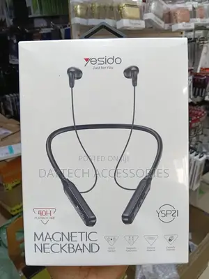 Yesido Ysp21 Magnetic Neckband Wireless Bluetooth Earphone(Black)