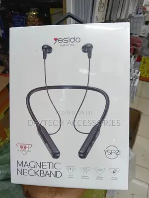 Yesido Ysp21 Magnetic Neckband Wireless Bluetooth Earphone(Black)