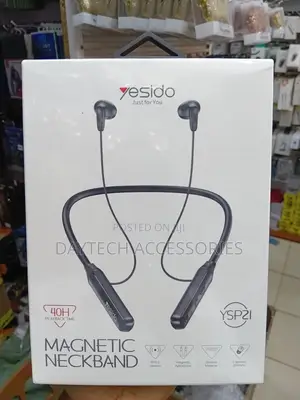 Yesido Ysp21 Magnetic Neckband Bluetooth Earphone - Black