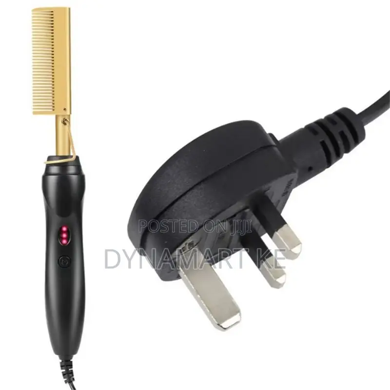 Uk Plug - Hot Comb Electric Hair Straightener