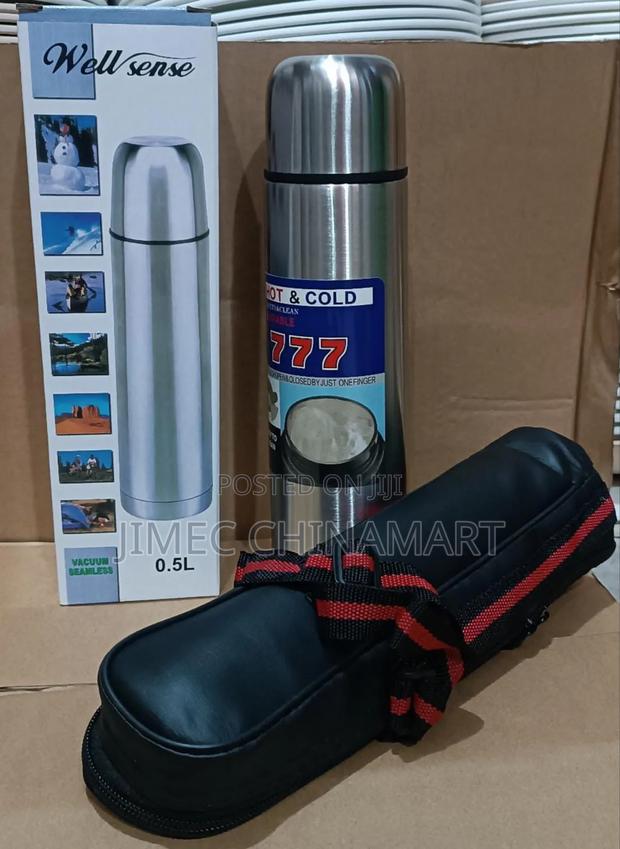 500ml Stainless Steel Unbreakable Flask | Hot Cold Bottle - main view