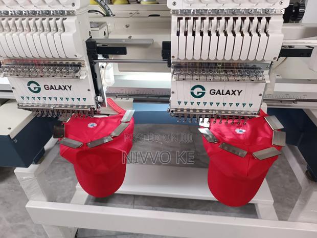 2-Head 9-Needle Embroidery Machine – Ready for Production - thumbnail 5