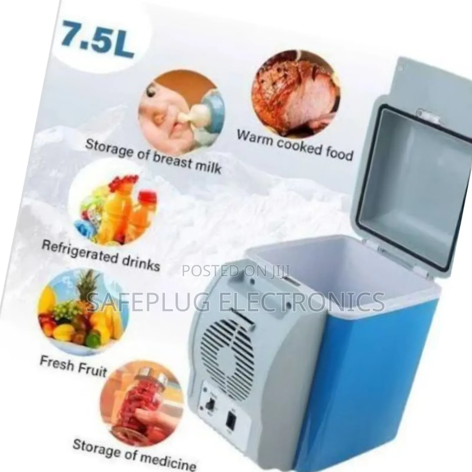 Car Fridge - 7.5l Portable Fridge - Heavy Duty Cooling