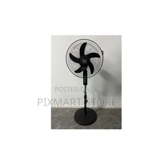 Electromate 16‐Inch Black Pedestal Fan – Powerful Airflow, Quiet