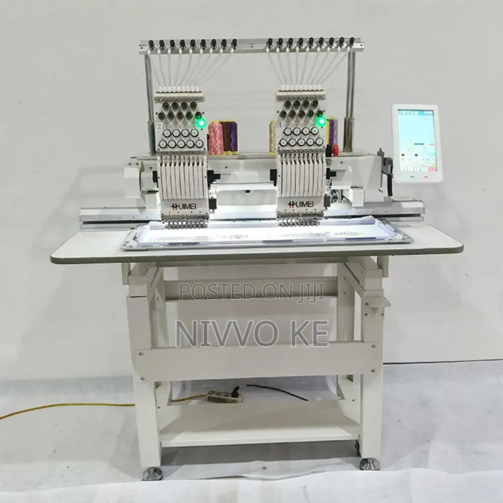 Commercial 2-Head 9-Needle Embroidery Machine – High Output