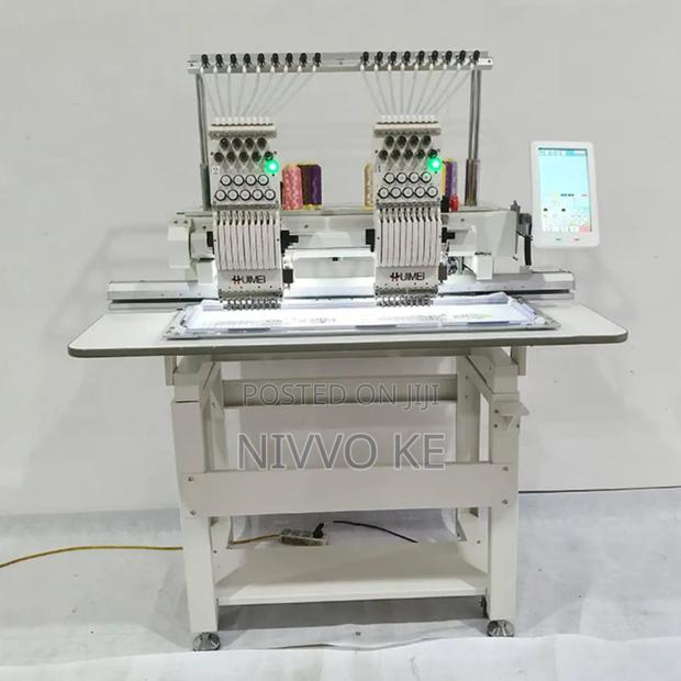 Commercial 2-Head 9-Needle Embroidery Machine – High Output - main view