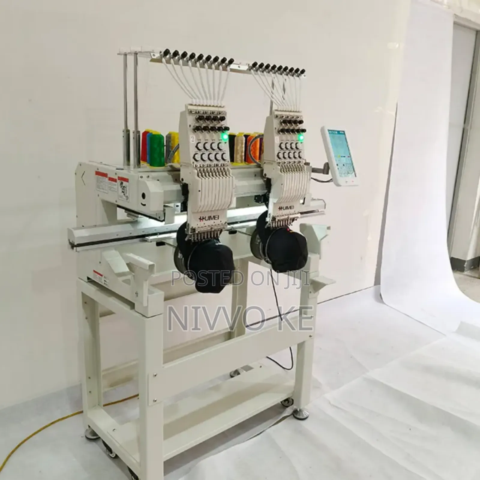 Commercial 2-Head 9-Needle Embroidery Machine – High Output