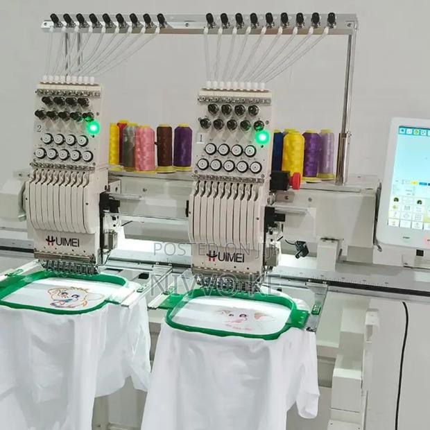 Commercial 2-Head 9-Needle Embroidery Machine – High Output - thumbnail 3