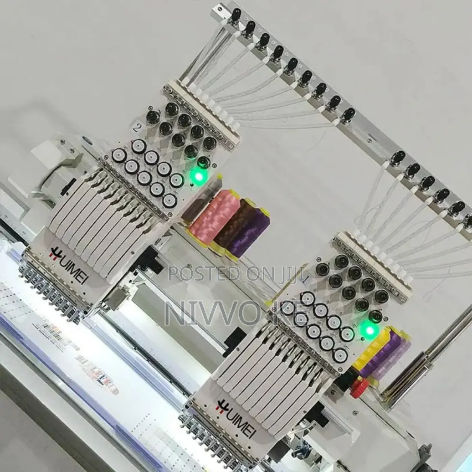 Commercial 2-Head 9-Needle Embroidery Machine – High Output
