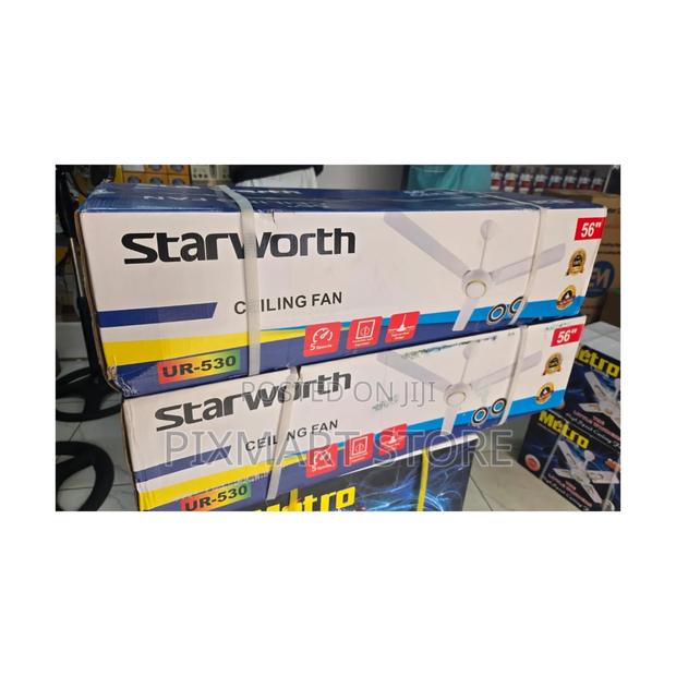 Starworth 24′′ Ceiling Fan – Energy‐Efficient Airflow for Small Rooms - main view