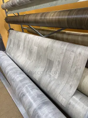 Cushion Back Vinyl Carpet Wood Style