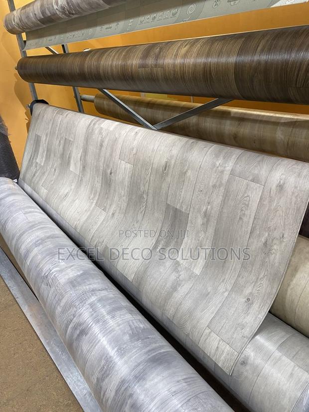 Cushion Back Vinyl Carpet Wood Style - main view