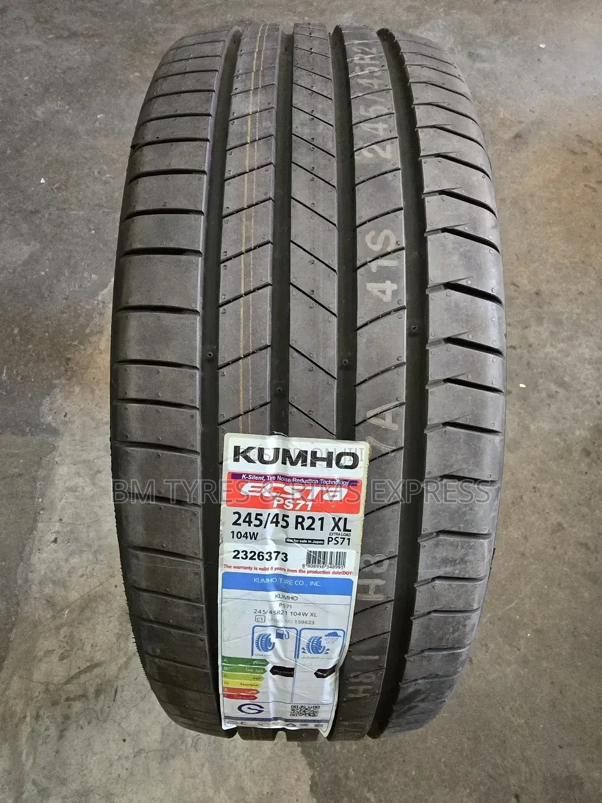 245 /45 R21 Khumo Tyres (Ecsta) Xl