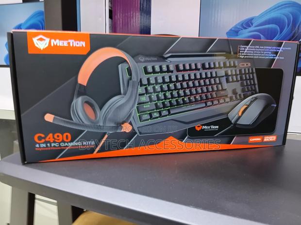 Meetion Mt-C490 Ergonomic Gaming Kit - Black