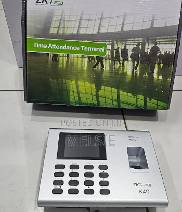 Zkteco K40 Network Fingerprint Time Clock Terminal - Supports Tcp/Ip