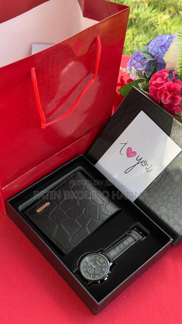 Trendy Men Gift Set (Watch,Wallet) - thumbnail 2